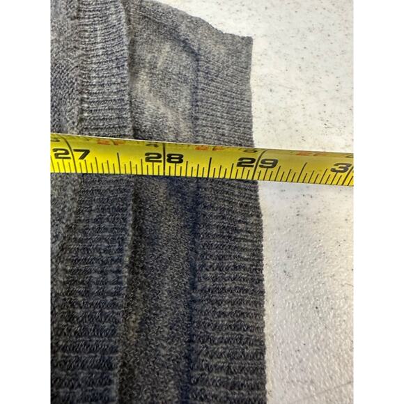 Eileen Fisher L Organic Linen Cotton Blend Short Sleeve Charcoal Sweater C26 - Picture 6 of 6